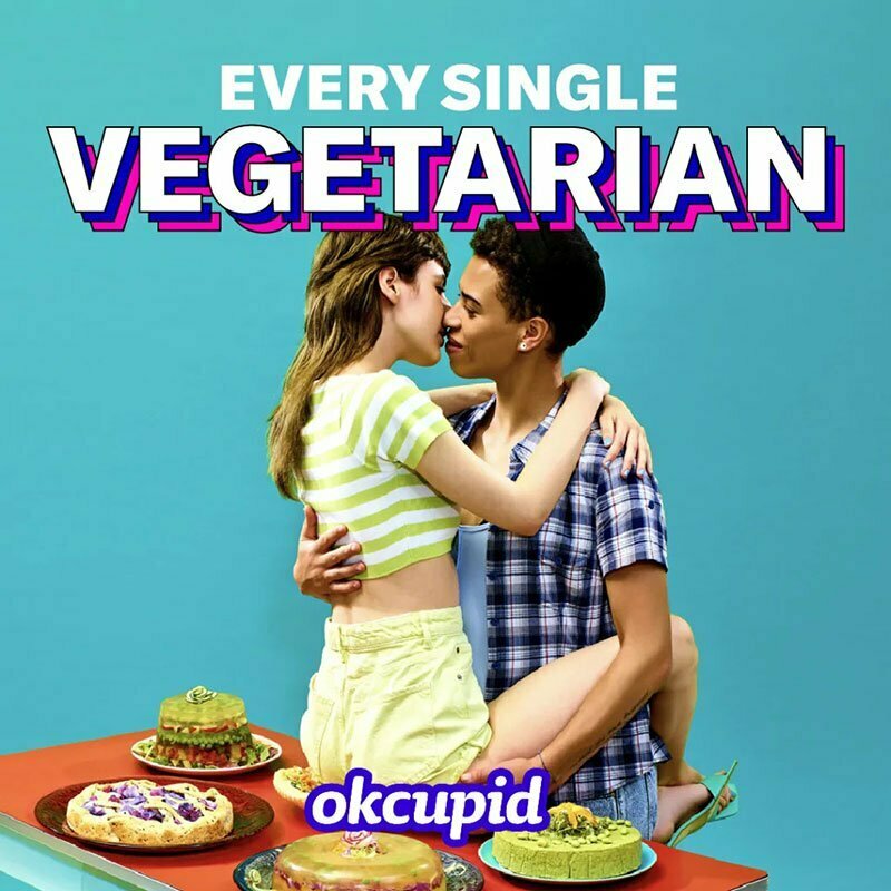 Campagna Every Single Person OkCupid-Vegetarian