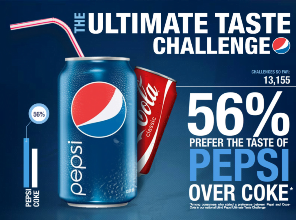 Pepsi ha un gusto migliore